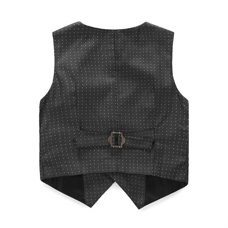 Boys Formal Suit Set, Shirt with Slim Vest and Pants
