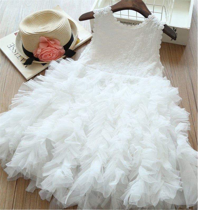 Toddler Girl Princess Tutu Dress White