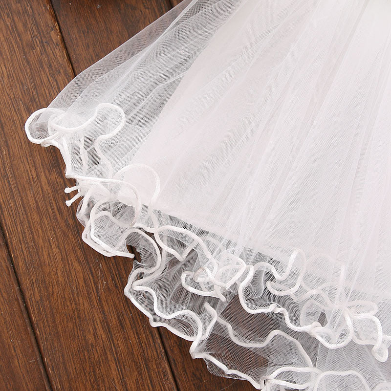 Baby and Toddler Girl Flower Mesh Dress