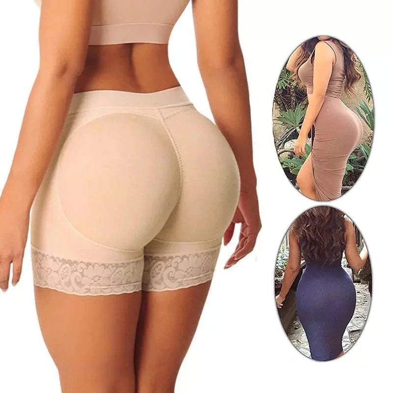 Womens Padded Shapewear Hip Enhancer Butt Lifter High Waist Shaping  Knickers Padded Panties Control Underwear Fake Butt Pad Boyshort Slimming  Pants 