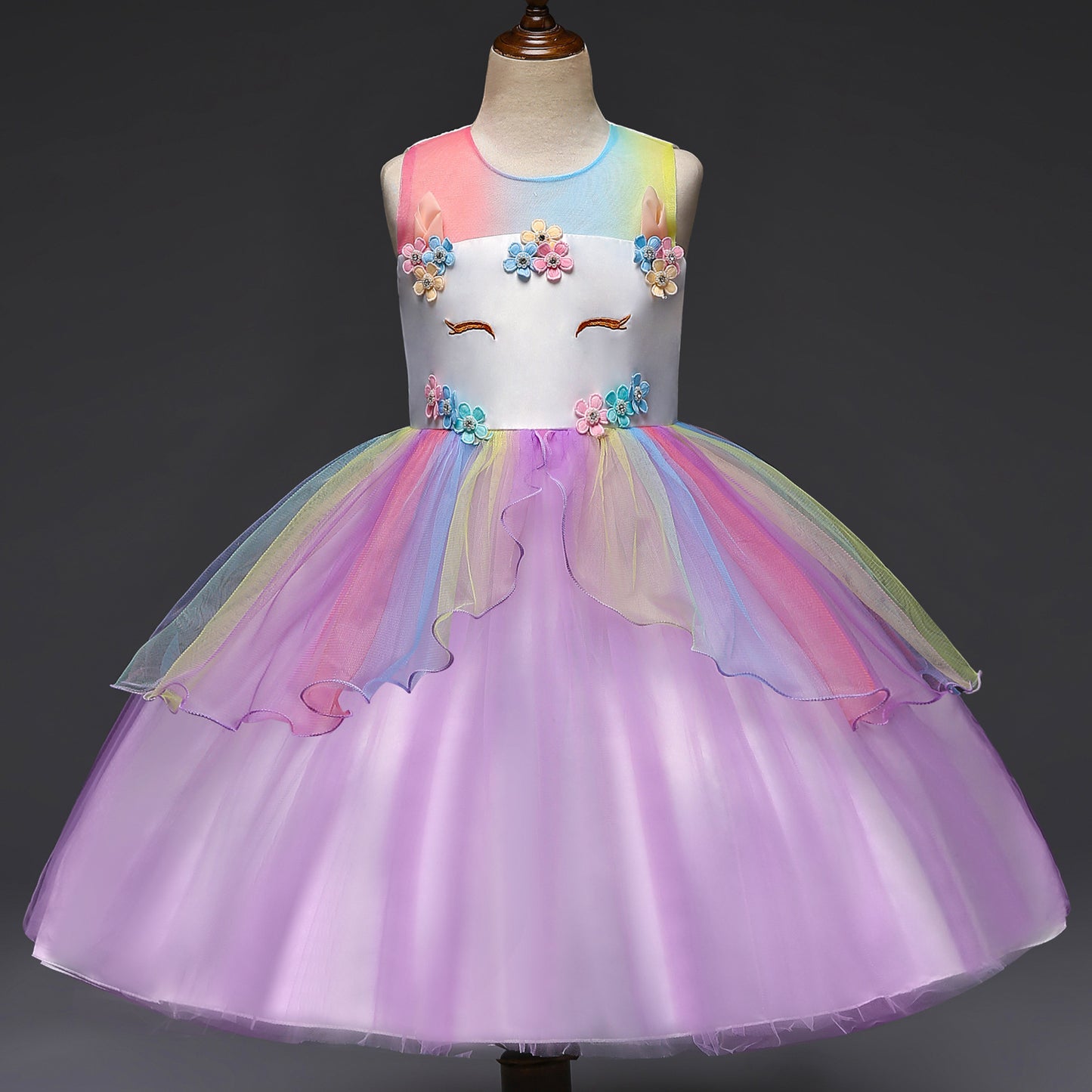 Unicorn Mesh Party Dress
