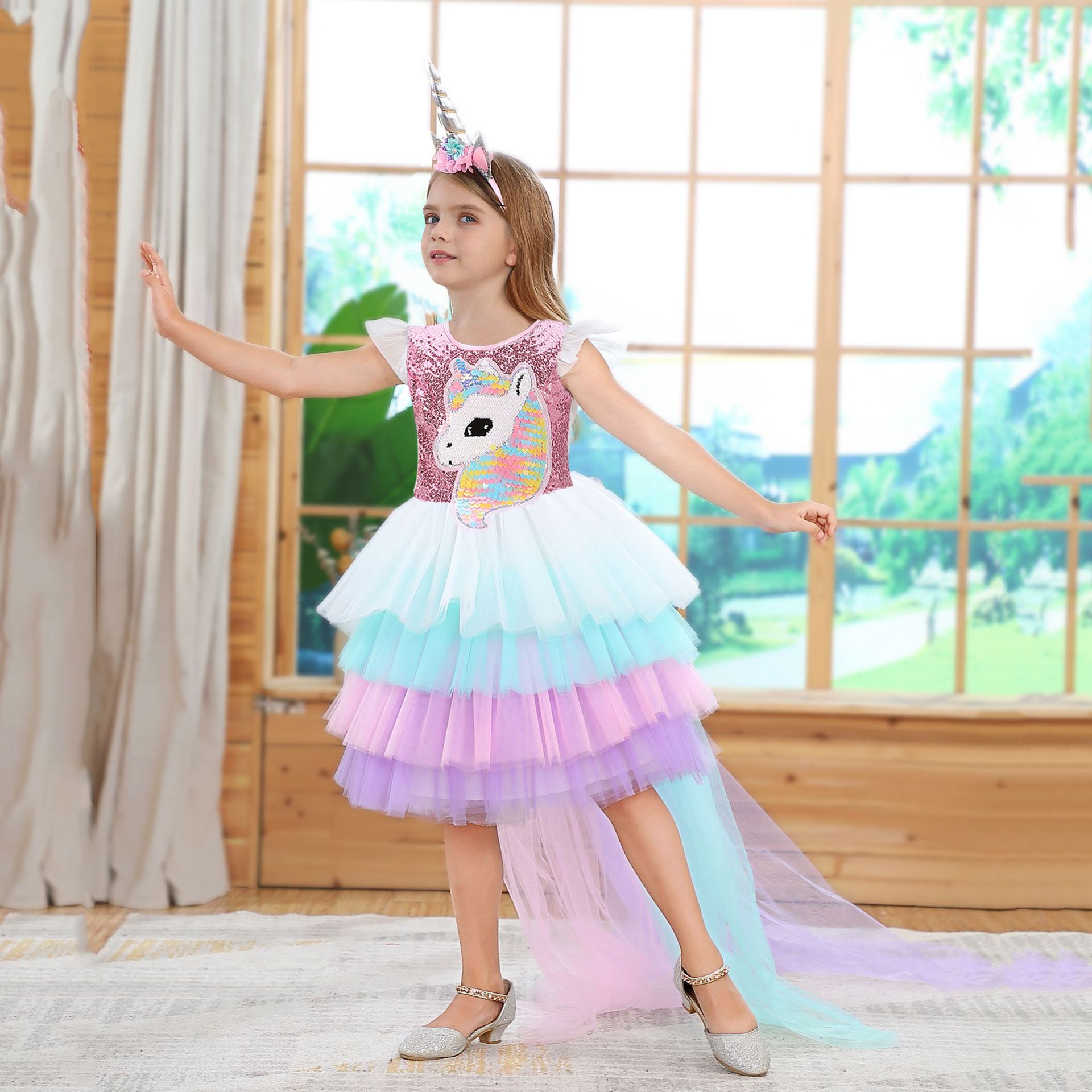 Kids unicorn dress best sale