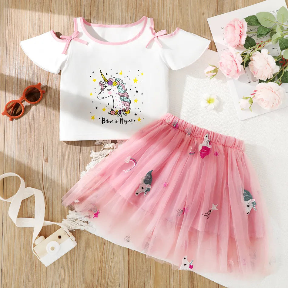 Toddler and Kid Girl Unicorn Set