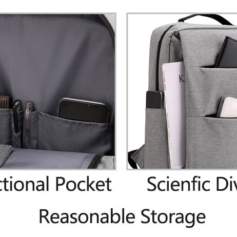 Laptop backpack usb charge high capacity