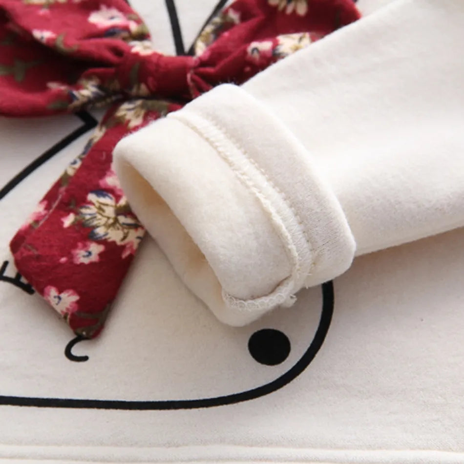 Baby / Toddler Bunny Print Floral Dresses