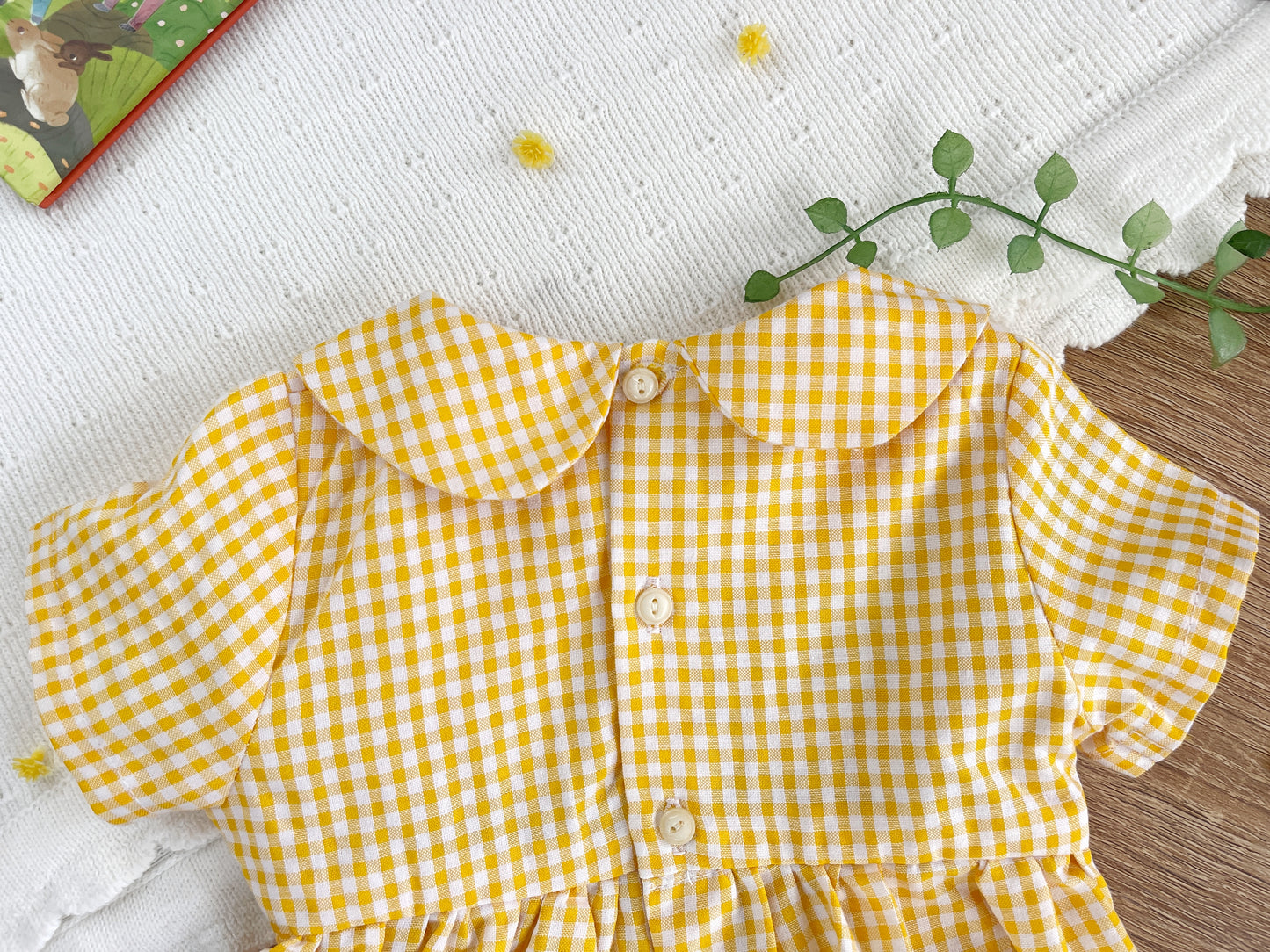 Unisex baby Cotton Smocked Romper