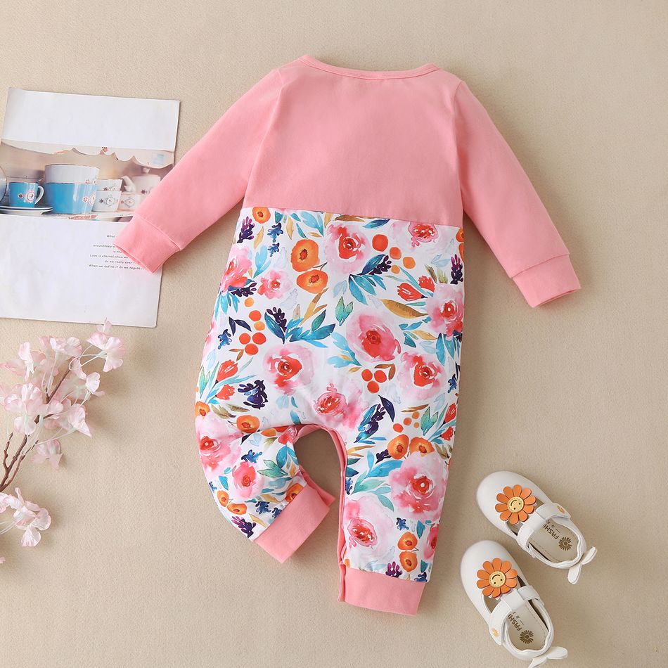 Baby Girl Cotton Sweet Floral Jumpsuits