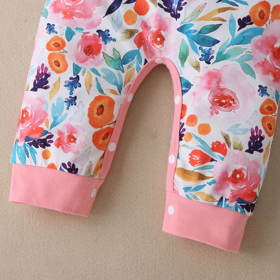 Baby Girl Cotton Sweet Floral Jumpsuits