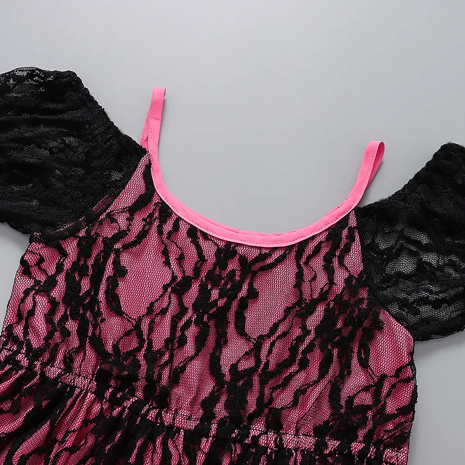 Toddler Girl Lace Mesh Costume Party Strap Dress