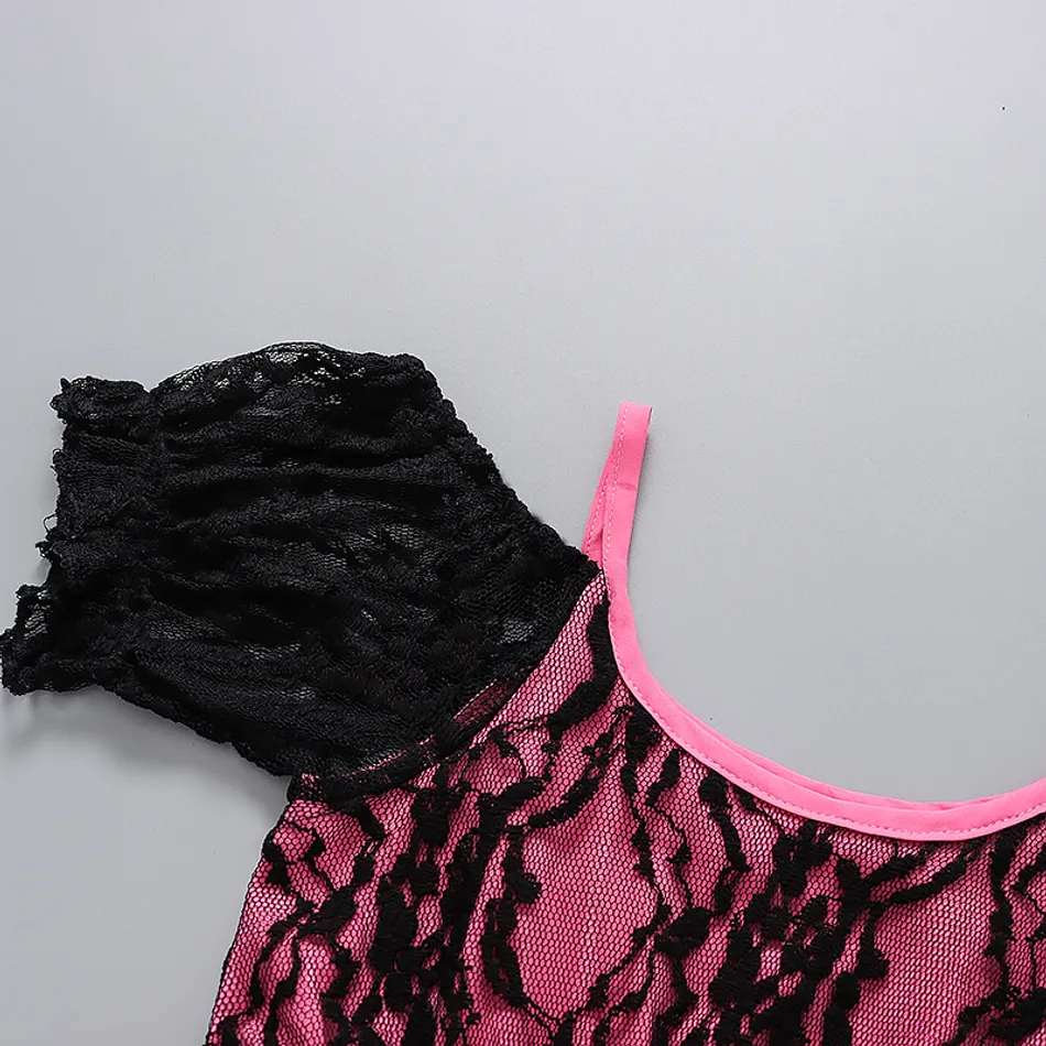 Toddler Girl Lace Mesh Costume Party Strap Dress