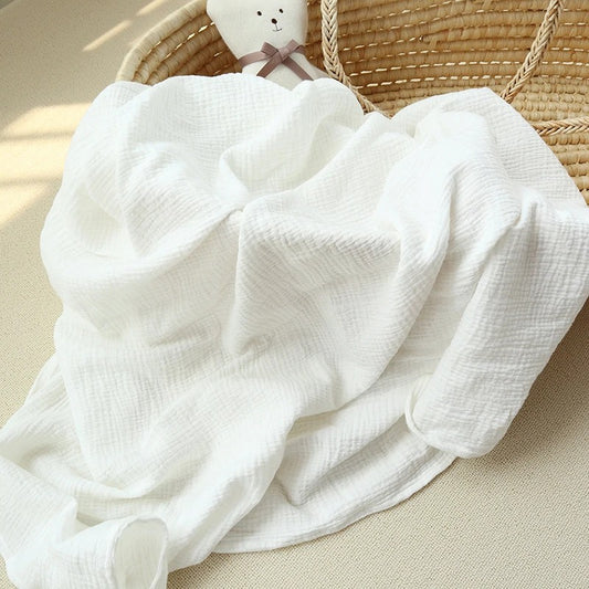 100% Cotton Baby Quilt, Newborn Receiving,  Wrap Swaddle Blanket