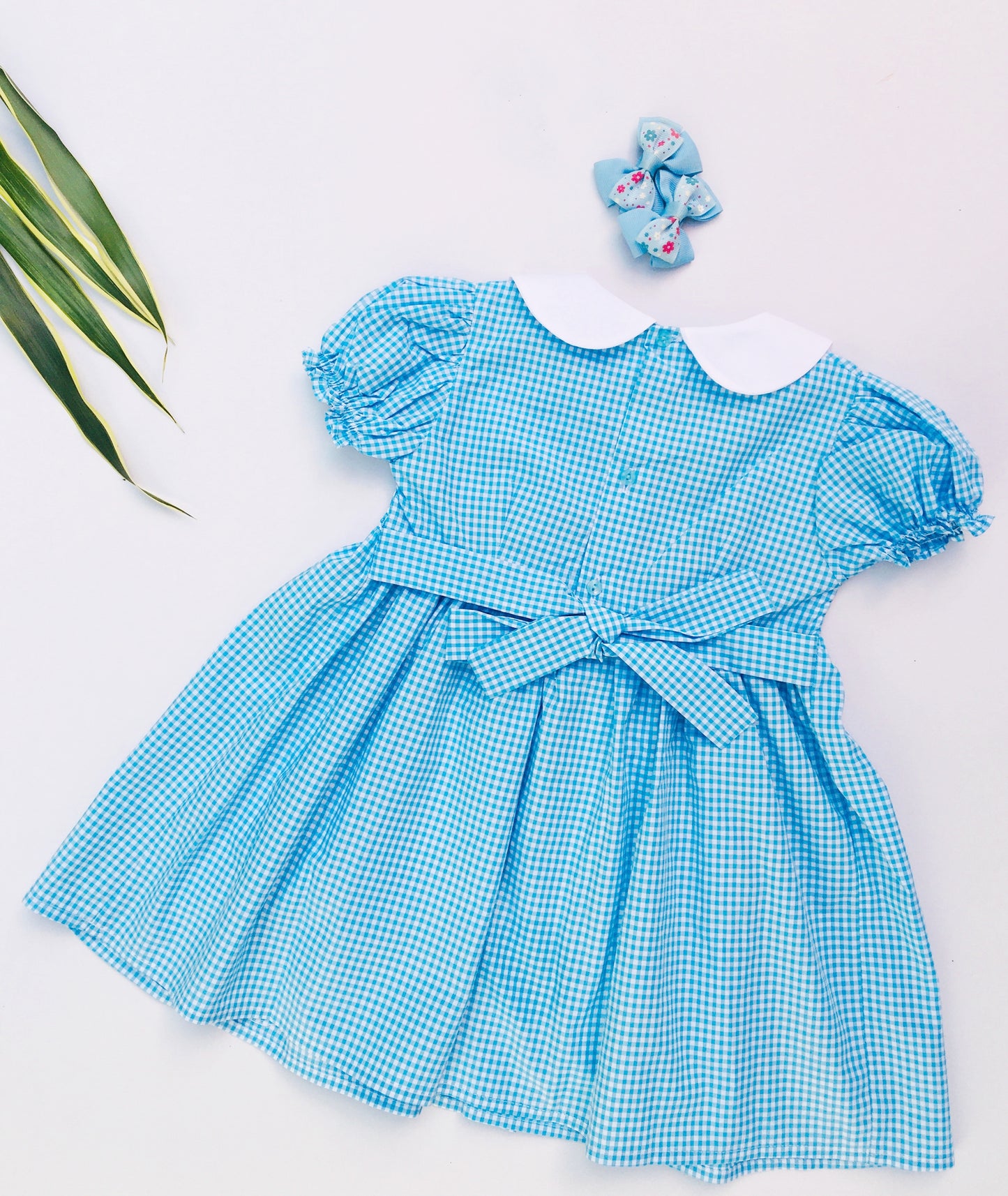 Light Blue Smocked dress