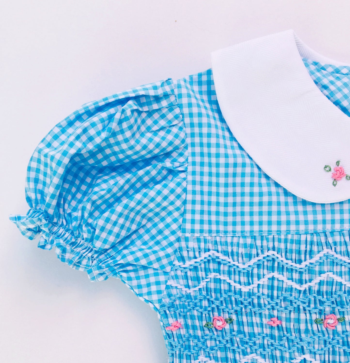 Light Blue Smocked dress