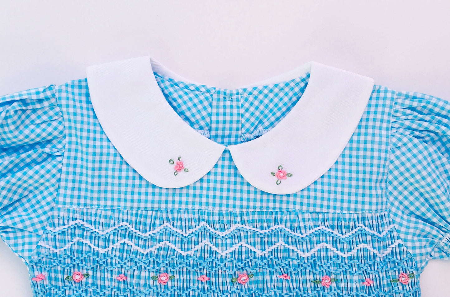 Light Blue Smocked dress