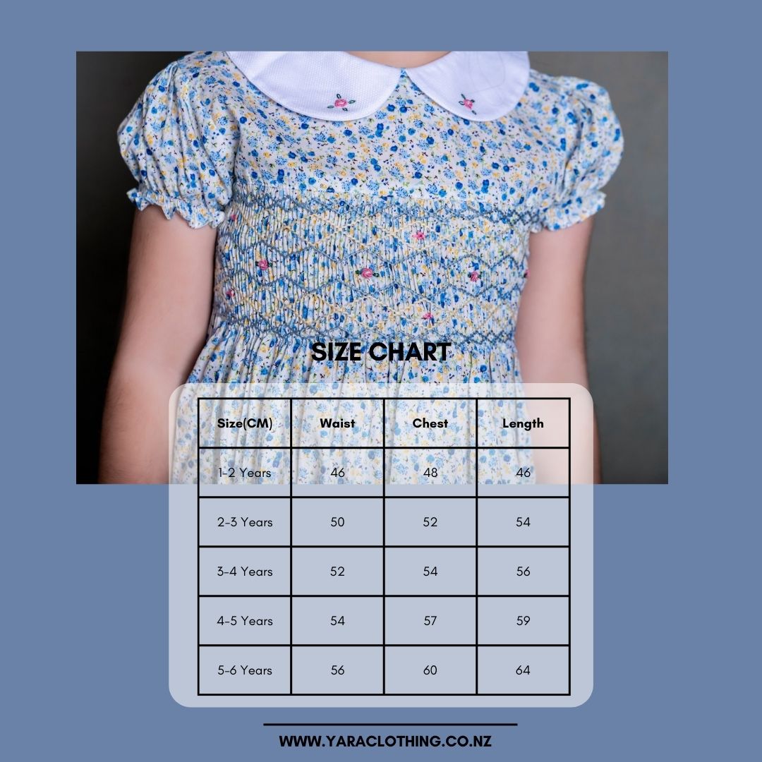 Girls Smocked Dress Flora