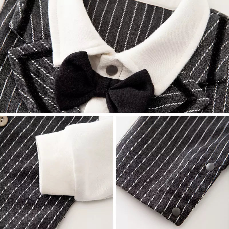 Baby Boy Formal 100% Cotton Romper Suit