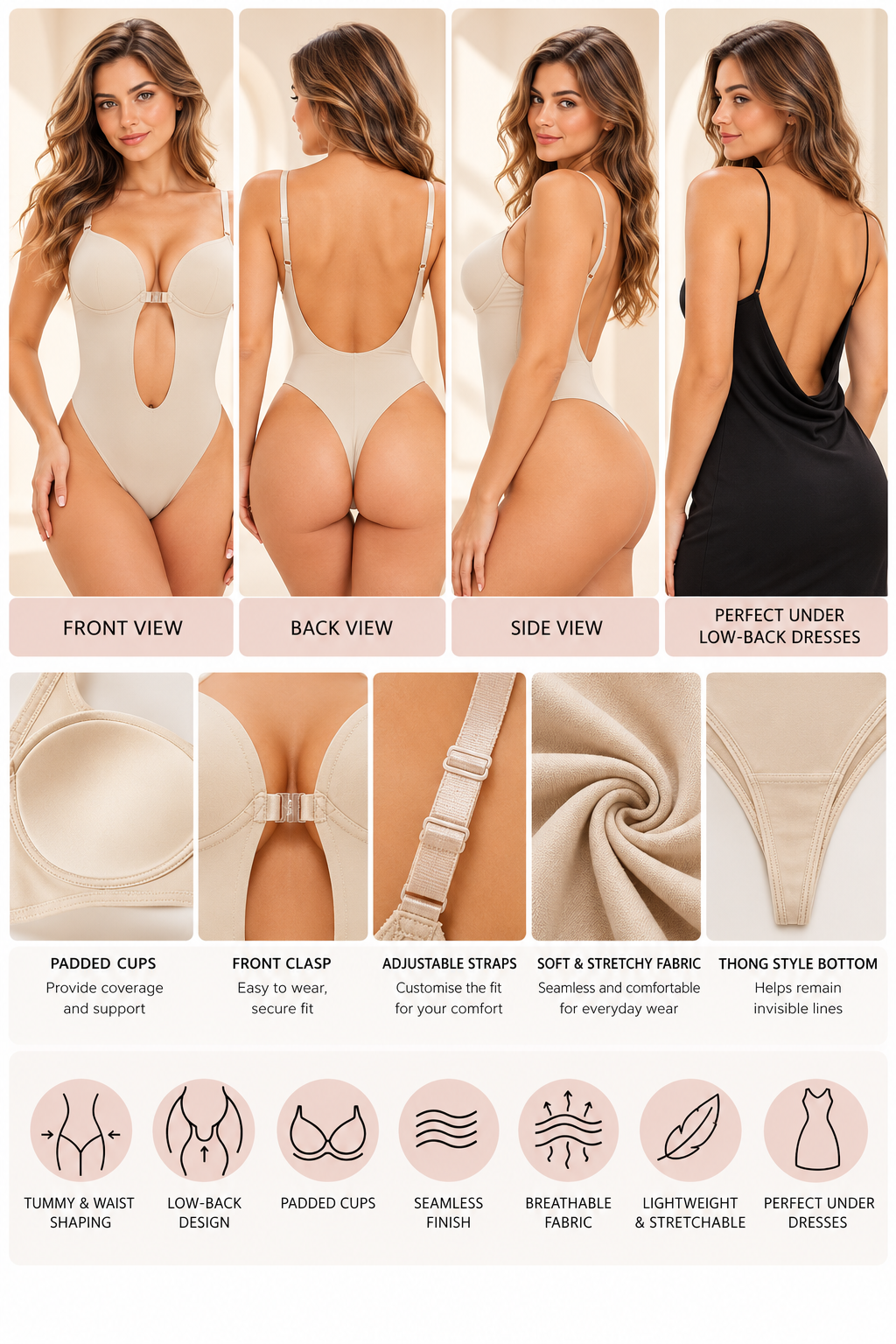 All-in-One Invisible Shapewear Bodysuit