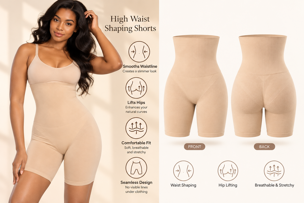 Seamless Shapewear High Waist Mid Thigh Pants