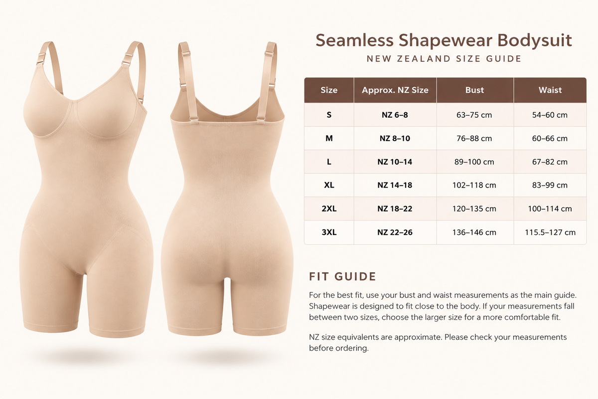 Seamless Shapewear Bodysuit – Tummy & Thigh Shaper