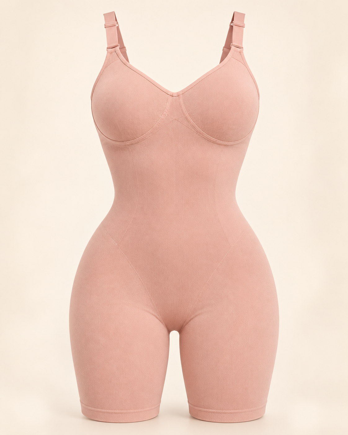 Seamless Shapewear Bodysuit – Tummy & Thigh Shaper
