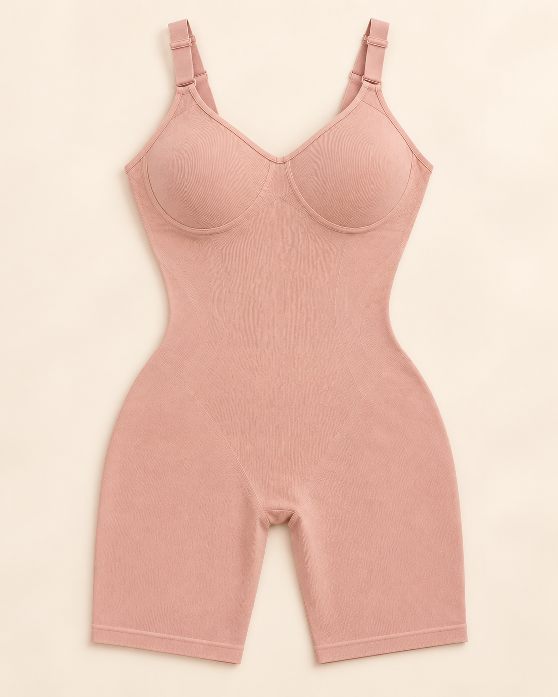 Seamless Shapewear Bodysuit – Tummy & Thigh Shaper