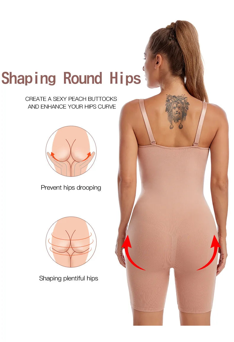 Bodysuit for Women Seamless Butt Lifter Thigh Slimmer Body Shaper