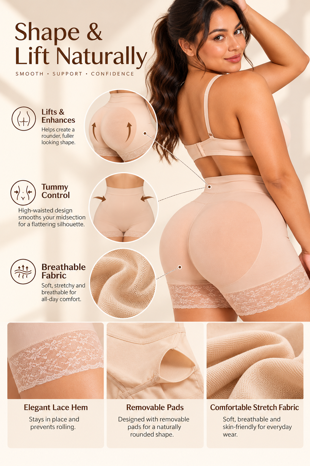 Padded buttocks | Padded Panties