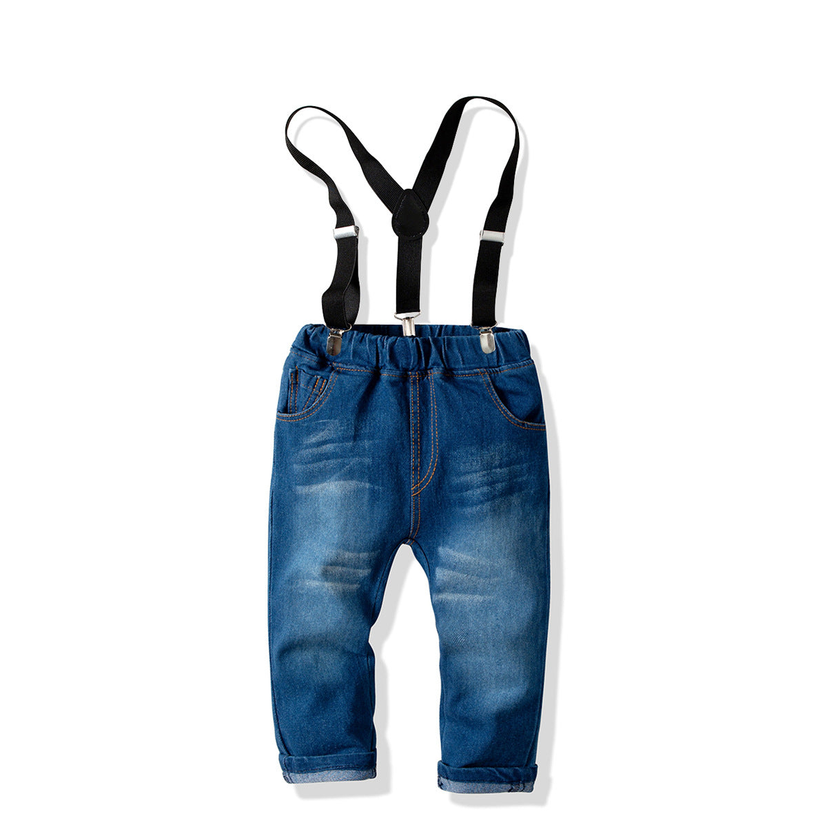 Kid Boy Formal Bow tie & Shirt & Suspender Pants 3-piece Party Set