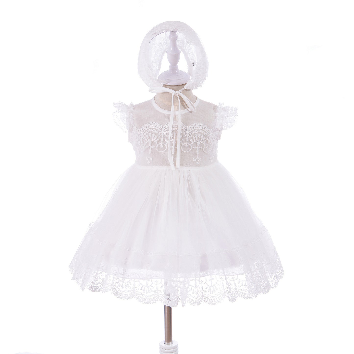 Baby Princess Party Dress and Hat Baptism dress