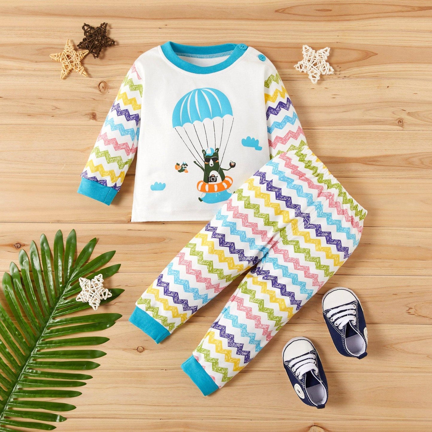 Baby / Toddler Striped Pants Set NZ - Yara clothing nz