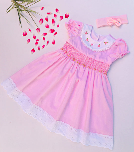 Baby/Toddler Girl Pink Smocked Dress