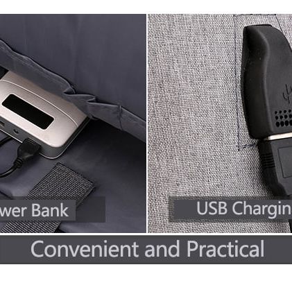 Laptop backpack usb charge high capacity