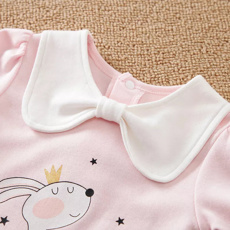 Baby/Toddler Girl Cute Bunny Romper Nz 100% Cotton