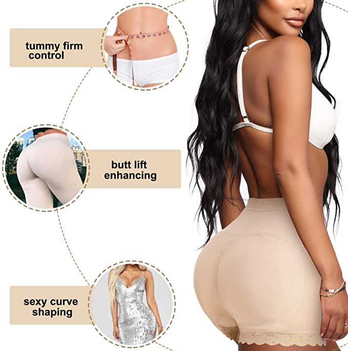 Women's Padded Seamless Bottom Butt Hip Enhancing Briefs Padded Panty ||  Butt-Shaper Underwear Inner Wear for Women