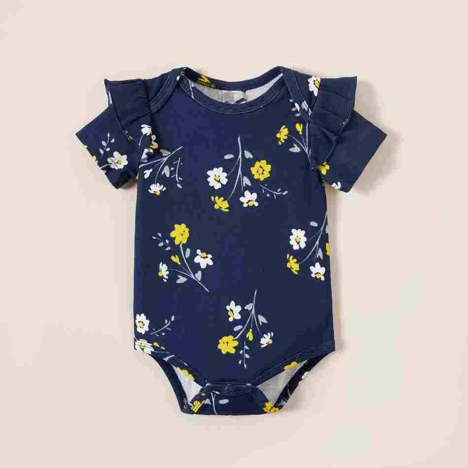 100% Cotton 3pcs Baby Girl Rompers & Bodysuits NZ - Yara clothing nz
