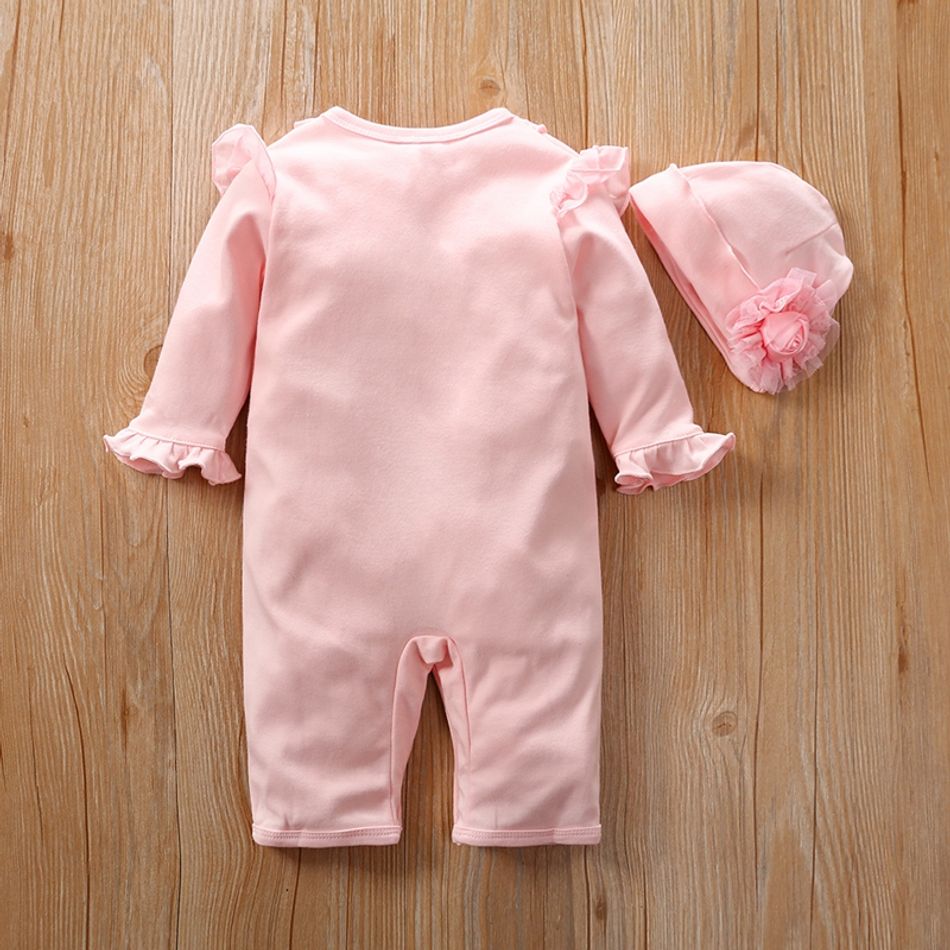 Baby girl 100% Cotton Jumpsuit and Hat