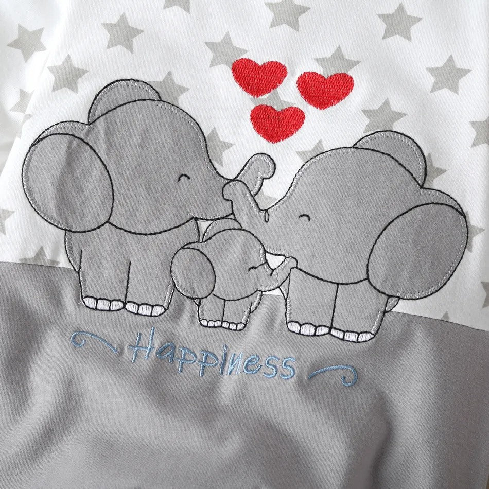 Baby Elephant Animal Cotton Jumpsuit