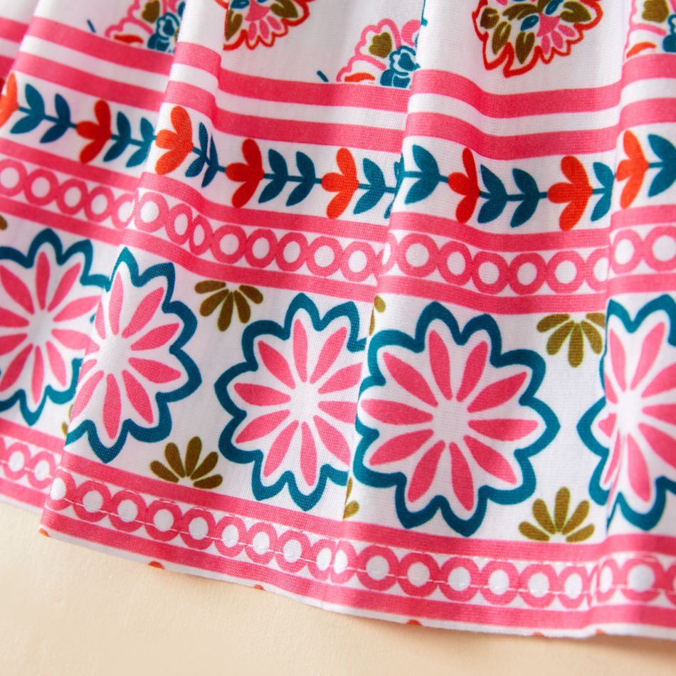 Baby/Toddler Girl  Floral Print Bowknot Dress