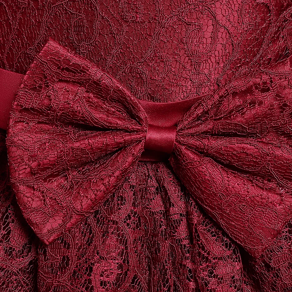 Lace Design Sleeveless Layered Princess Party Dress