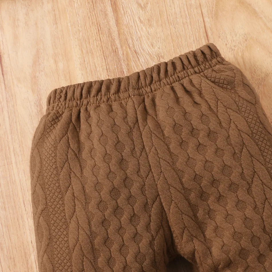 Baby Long-sleeve Sweatshirt and Trousers 2pcs Set