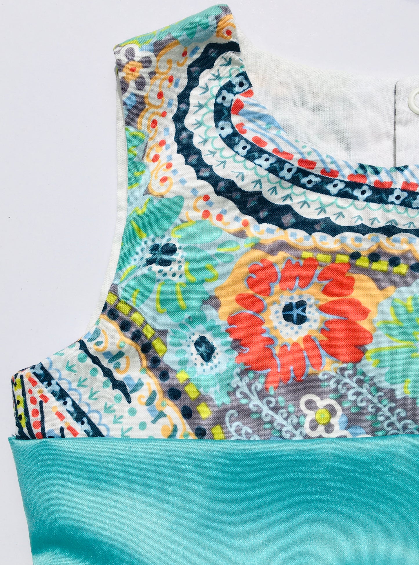 Green Floral Print Toddler girl Dress