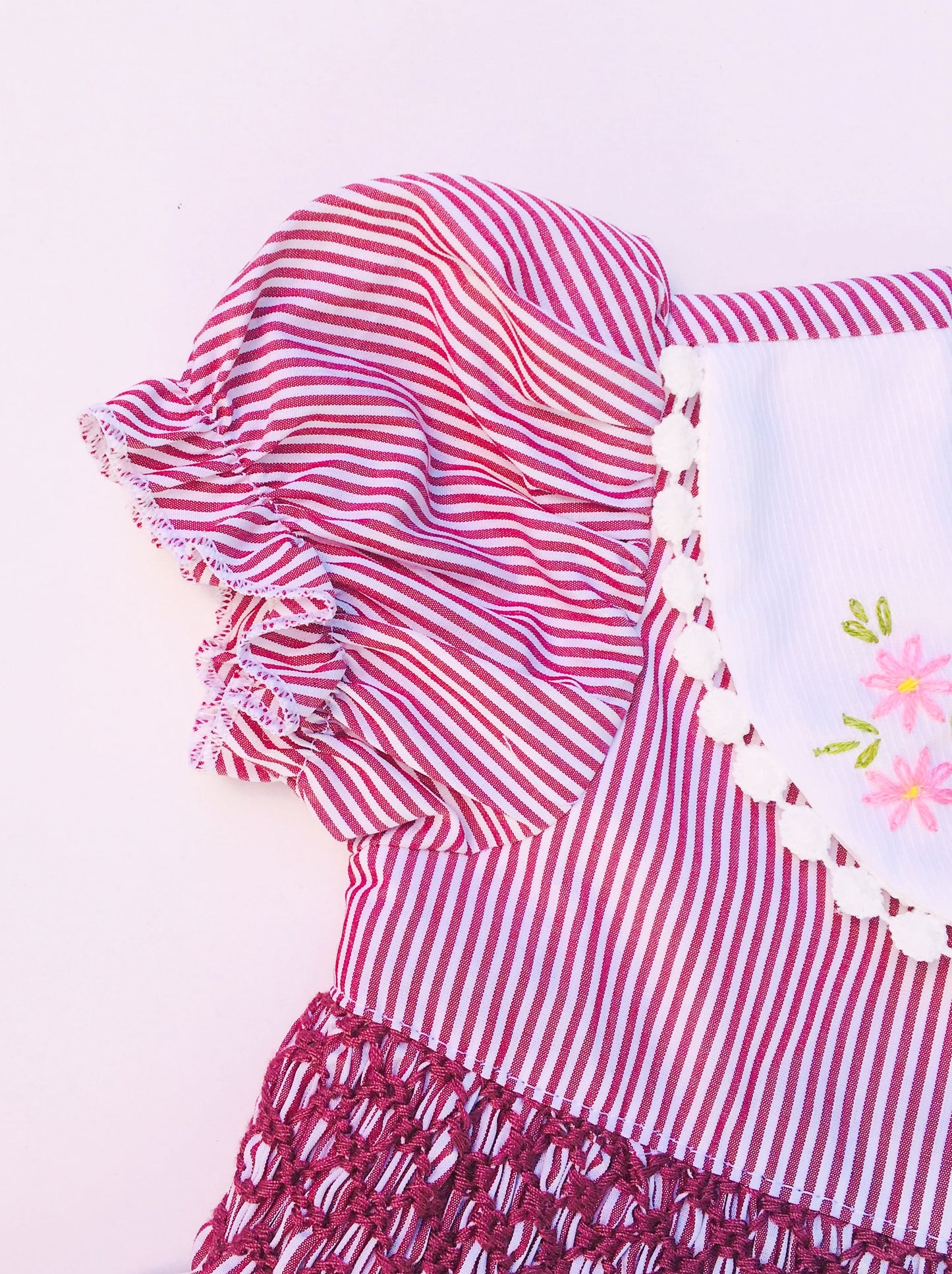 Light Maroon Smocked dress for Baby/Toddler