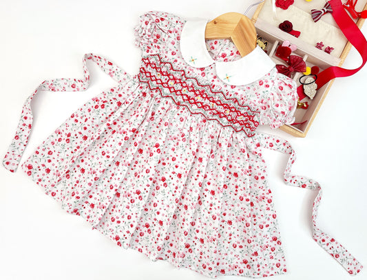 Kids | Girls Smocked Dress Floral Print
