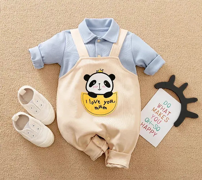 Baby/Toddler Boy Cute Panda Print bodysuit 100% Cotton