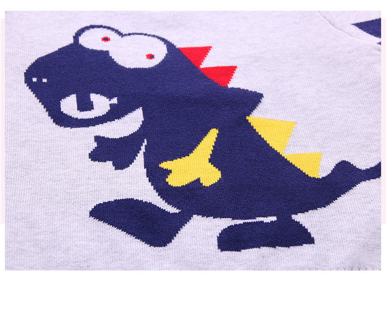 Boys Dinosaur Print long sleeve Sweater