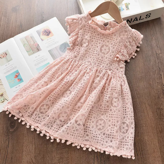 Copy of Toddler/ Girl Embroidery Sleeveless Lace Dress