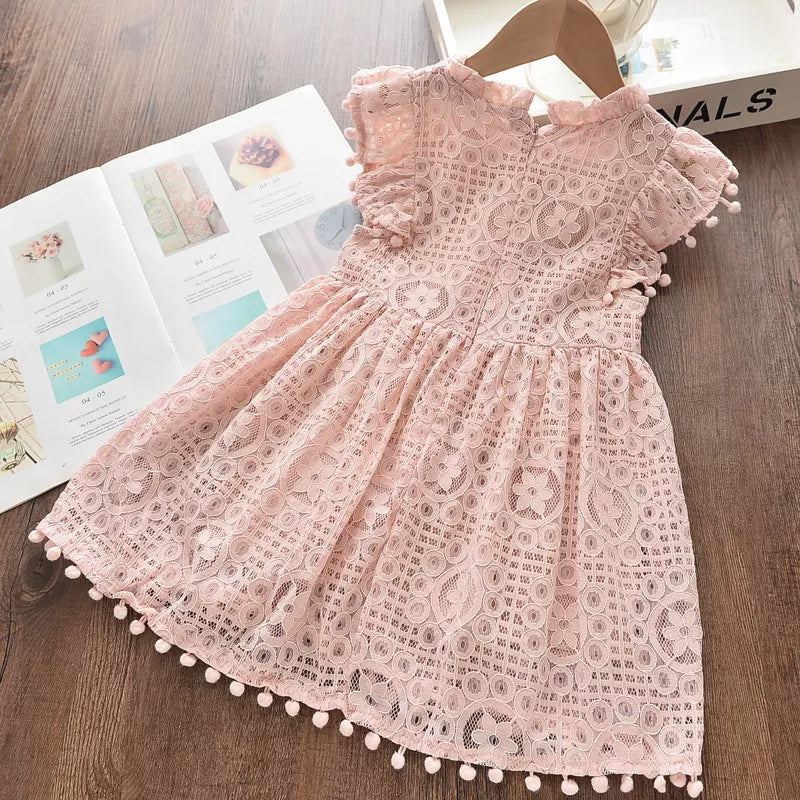 Copy of Toddler/ Girl Embroidery Sleeveless Lace Dress